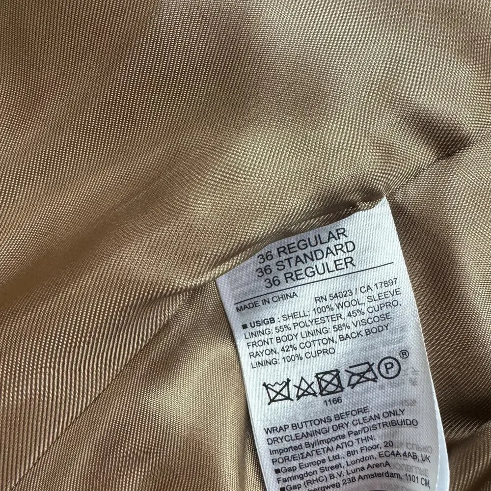NWT Banana Republic Mens Tan Wool Blazer Sport Coat Super 110s 36R $450 MSRP